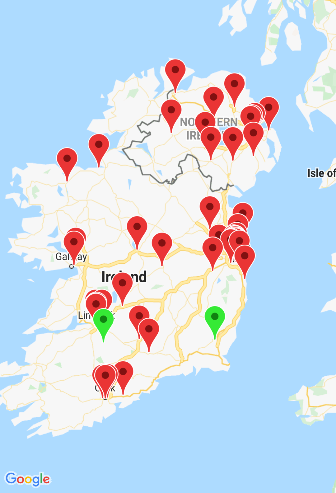 Ireland map
